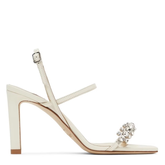 Jimmy Choo Off-White Meira 85 Heeled Slingback Heels / Sandals US7 - Picture 7 of 15